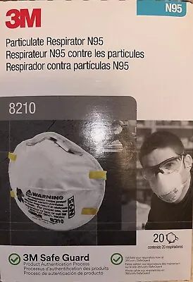 3M 8210 N95 Particulate Respirator 1- Box Of 20 Masks EXP 2027 • $14