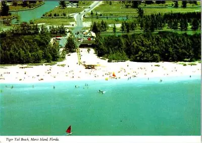 Marco Island FL Florida  TIGER TAIL BEACH & PARKING LOT  4X6 Vintage Postcard • $5.94