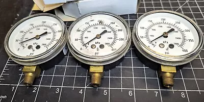 (3) MARSH J4360 - 2.5  Dial - 0-400 Psi Pressure Gauge [B3B3 • $26.50