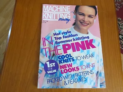 £4.50 • Buy Machine Knitting Monthly Magazine, July 1989