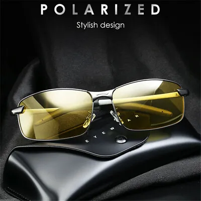 Mens Day Night Vision Glasses Polarized Sunglasses Anti Glare Goggles Driving  • $14.99