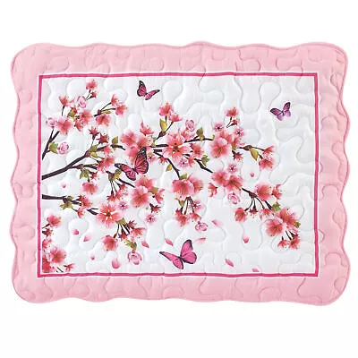 Butterfly Cherry Blossom Pillow Sham Set - Set Of 2 • $12.99