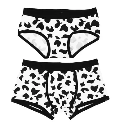 2 Pcs Man Panties Cow Couple Underwear Doilies Gifts For The • £11.65