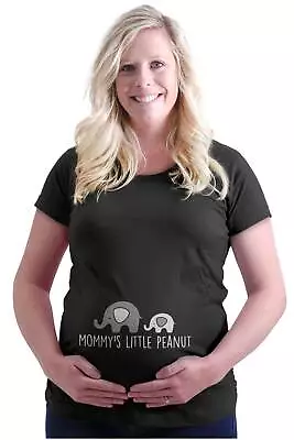 Mommys Little Peanut Elephant Mothers Day Womens Maternity Pregnancy T Shirts • $19.99