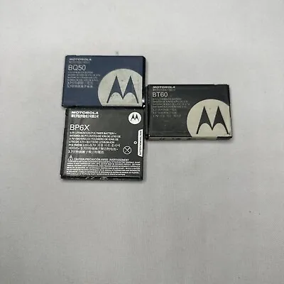 Motorola Battery Lot (3) BP6X BQ50 BT60 • $10.99