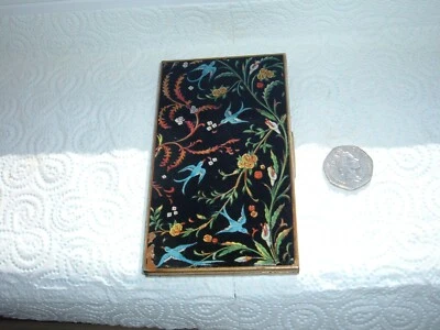 £4.20 • Buy Vintage Manhattan Cigarette Case - Enamelled Birds ~  British Made ~ Shabby