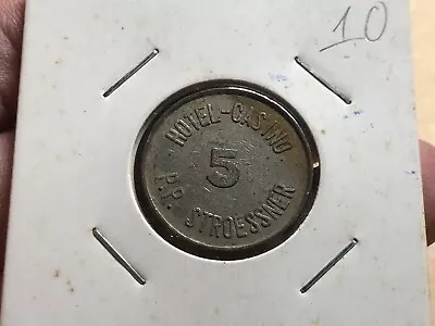 5 Cent Hotel-Casino P.P.Stroessner MPC Token South Viet Nam Vintage Rare_LDP. • $30