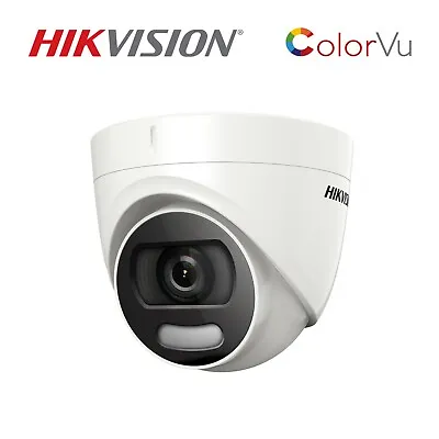 Hikvision Colorvu 5mp Cctv Turret Camera Ds-2ce72hft-f 3.6mm Colour Night Vision • £49