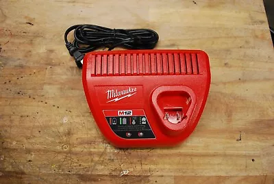 Milwaukee M12 Lithium-ion Battery Charger - Red (48-59-2401) • $0.99