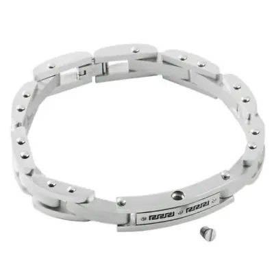 Men's Stainless Steel Keepsake Cremation Urn Ashes Funeral Bracelet Jewellery . • £15.95