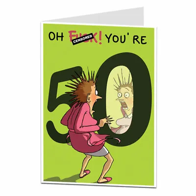 Funny 50th Birthday Card For Women Her Wife Best Friend Mum Sister • £3.25