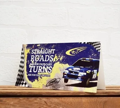Colin McRae Greeting Cards WRC Cards Subaru Impreza Subaru Cards Rally Cards • £4