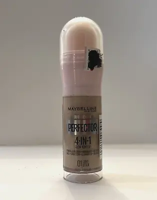 Maybelline Instant Age Rewind Perfector 4-In-1 Glow Makeup -  01 Light • $9.98