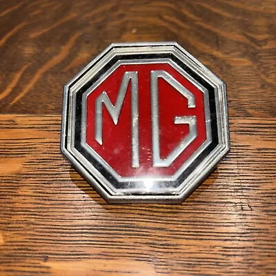 Vintage Mg Emblem Badge Metal Chrome Oem Bolt On “vintage Mg” Mgb • $25