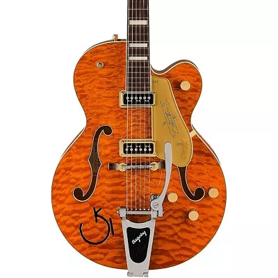 Gretsch G6120TGQM-56 LE Quilt Classic Chet Atkins HB Guitar Roundup Orange • $3699.99