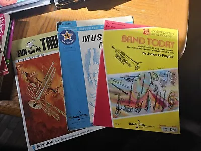 VINTAGE LOT Of 3 Cornet Trumpet Music Books Sheet Music • $20