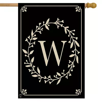 Briarwood Lane Classic Monogram Letter W House Flag Double-Sided House Flag • $18.99