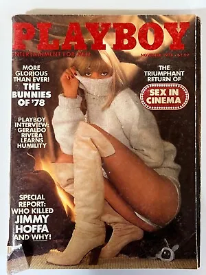 Playboy Magazine November 1978 Monique St. Pierre Interview W/Geraldo Rivera • $5