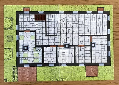 Middle Earth RPG MERP Courtyard Gaming Map #ICE 1985 Games Workshop • £4.99