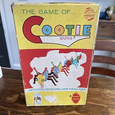 Vintage 1949 THE GAME OF COOTIE By SCHAPER Original Box Order Form • $15