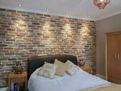 £0.99 • Buy Autumn Blend Brick Slips, Wall Cladding, Feature Wall, Brick Tiles SAMPLE