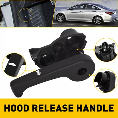 $11.99 • Buy Hood Latch Release Handle & Base Fit For 11-19 Hyundai Sonata 11-16 Kia Optima
