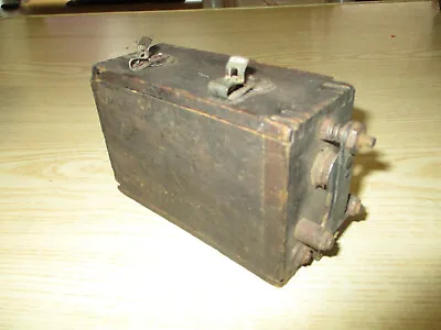 $19.99 • Buy Antique Ignition Buzz Coil Battery Wood Case Wooden Box Probably For Model T