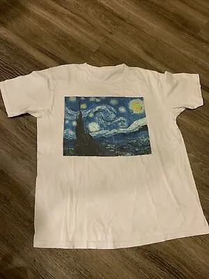 Vintage Style Starry Night Art Shirt Size L Van Gogh • $24.99