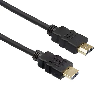 10m Long HDMI To HDMI Cable High Speed Ethernet Gold 24k HDTV HD 3D 4K Black • £11.99