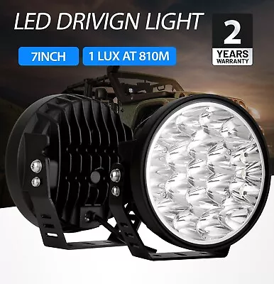 Pair 7inch LED Driving Lights Round Spotlights Offroad 4x4 12V 24V Spot Round • $95.97