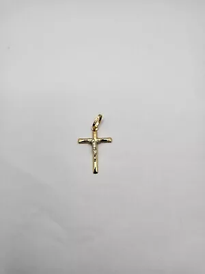 18ct Gold Cross Crucifix Pendant. 750 Hallmark. • £73