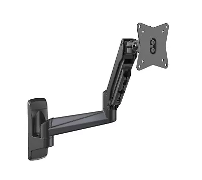 SHOPPINGALL Fully Adjustable Single Gas Spring Wall Mount LCD Swing Arm Black • $34.90