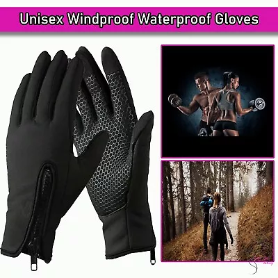 Winter Warm Gloves Thermal Windproof Cycling Anti-slip Ski TouchScren Waterproof • £7.99