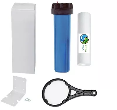 $81.95 • Buy 20  X 4.5  Whole House Rain Tank Water Filter System 5Mic Sediment Steel Bracket