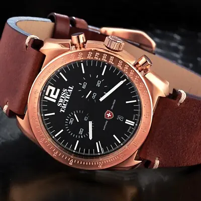 £499.99 • Buy Stauer Swiss Military Tactical Chronograph Designer Watch  Swiss Movement