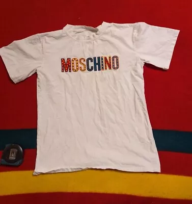 Moschino Couture T-shirt S White Spellout  • $49.88