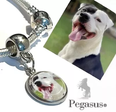 £9.99 • Buy Quality Unique Personalised Dangle Photo Charm Bracelet