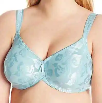 Wacoal 34 Dd #85567 Awareness Full Figure Seamless U/w Bra Cashmere Blue Nwt • $43.20