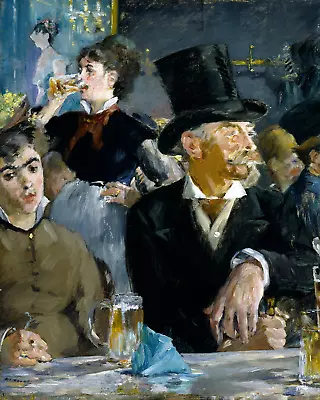 At The Café By Edouard Manet 8 X10  Art Print 8x10 • $12.99