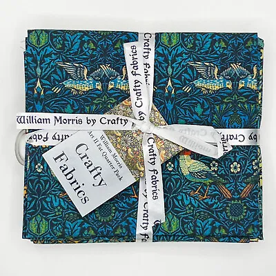 Fat Quarter Bundle - William Morris  - Cotton Percale Fabric  4 Designs -Pack 2 • £12.95