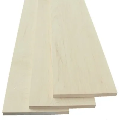 $16.88 • Buy 1/4  Thick / Thin Maple Wood Boards. Pick Your Size Scroll Saw And Craft Lumber