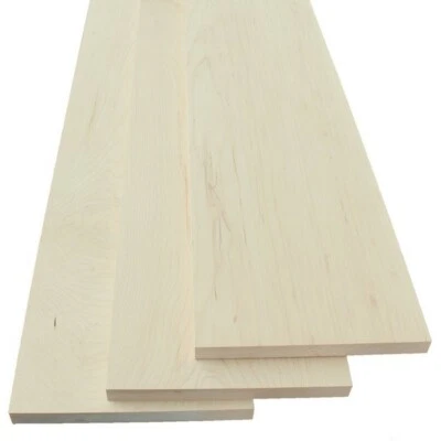 $16.88 • Buy 1/4  Thick / Thin Maple Wood Boards. Pick Your Size Scroll Saw And Craft Lumber
