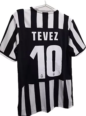 Juventus Tevez Jersey Soccer Shirt Nike #10 Size L 13/14 Boca Manchester United • $178.83