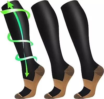 Men Women Compression Socks Stockings 20-30mmHg Support Miracle Calf Leg Sport • $10.54