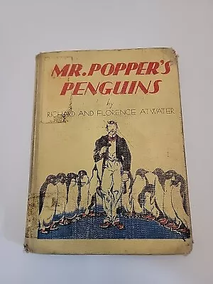 Mr. Popper's Penguins 1938 Hardcover (50th Printing)  VTG Libary • $12.87