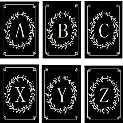 Initial Monogram Letters Large Garden Flag A-Z Family Name Patio Banner 28x40in • $11.59