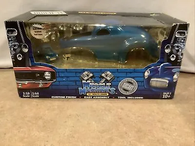 1/18 Muscle Machine Build-It Kit   1941 WILLYS COUPE DEEP BLUE   VERY KOOL CAR • $89.95