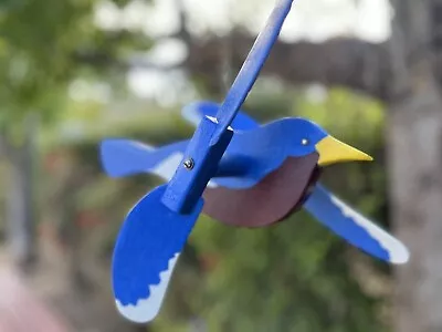 BLUEBIRD Whirligig Wind Spinner Handmade Refurbished  • $43.50