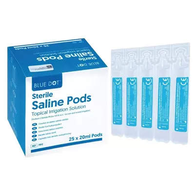 Blue Dot - Saline Pods - 25 X 20ml Pods • £8.99