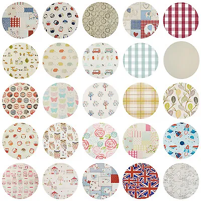 Fryetts PVC Fabric Round WIPE CLEAN Tablecloth Oilcloth All Designs And Sizes • £18.35